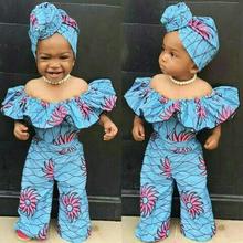 Baby Ruffle Jumpsuit & headwrap
