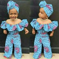 Baby Ruffle Jumpsuit & headwrap