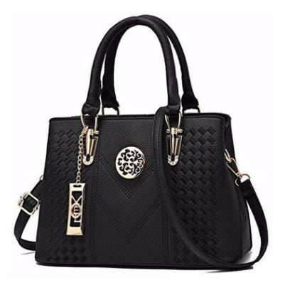 Woven  handbag - Elegant black Edition