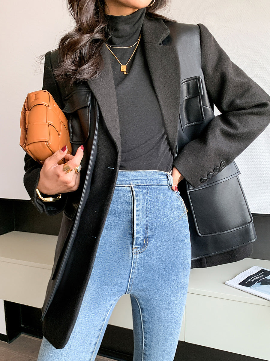Elegant Black Tailored jacket
