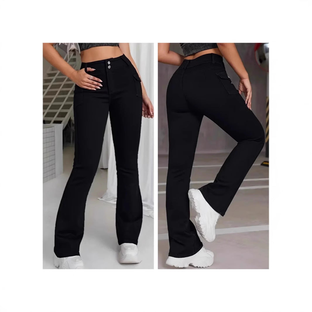 90's Retro Style Flare Pants – Leebraa Fashion