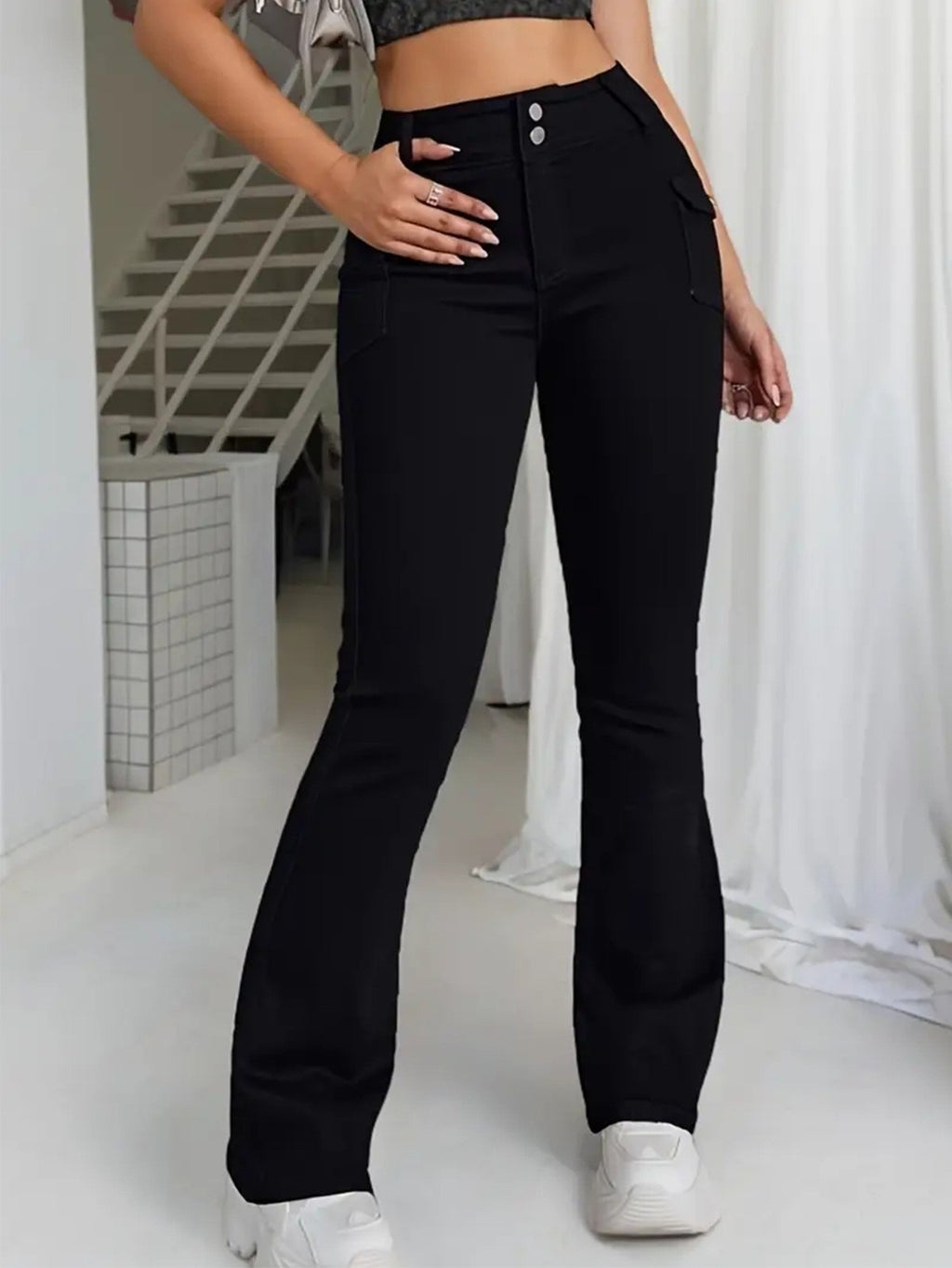 90's Retro Style Flare Pants