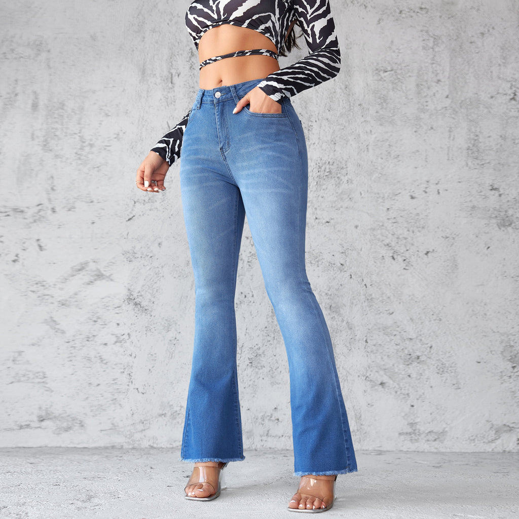 High-Waisted Elegant Flare Jeans