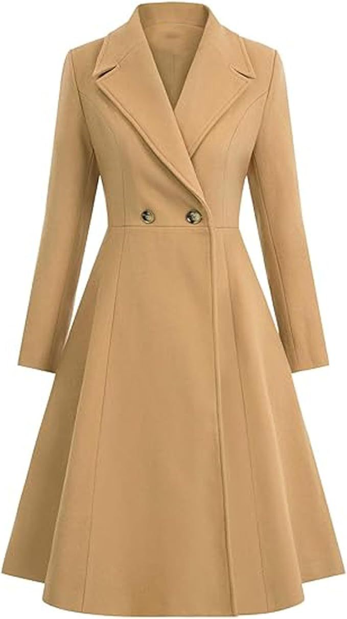 Double Breasted Button Trench Coat