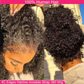 Natural kinky curly HD lace wig