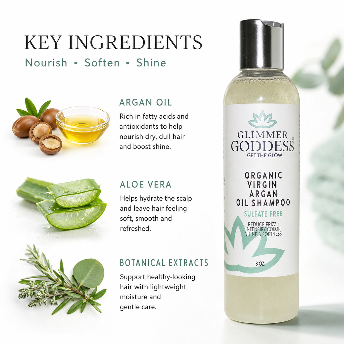 Organic Sulfate-Free Shampoo with Argan Oil for Healthy Hair