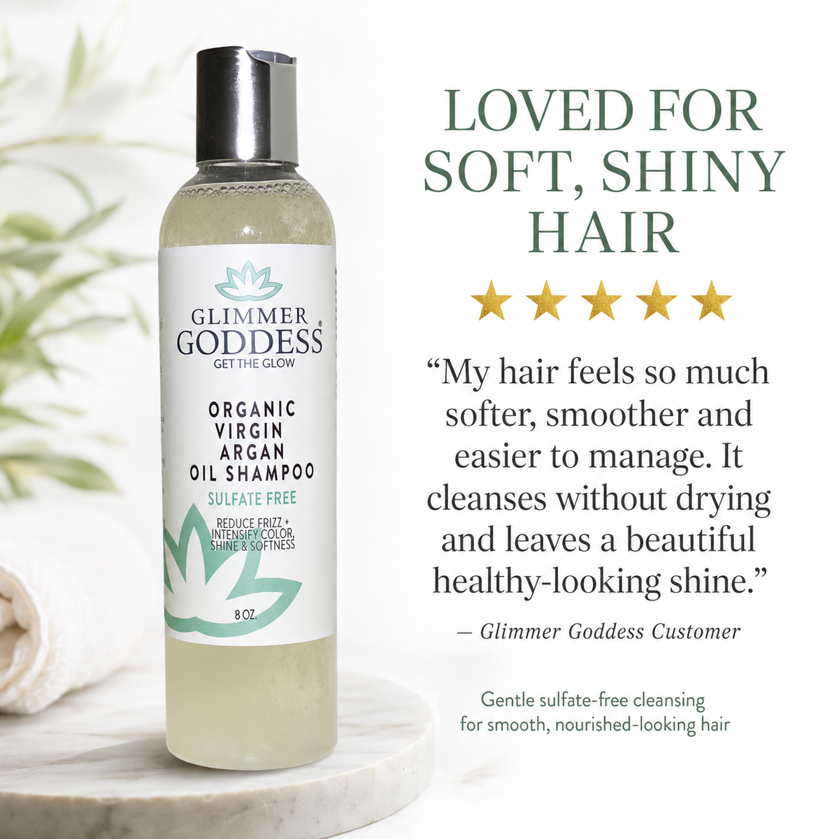 Organic Sulfate-Free Shampoo with Argan Oil for Healthy Hair