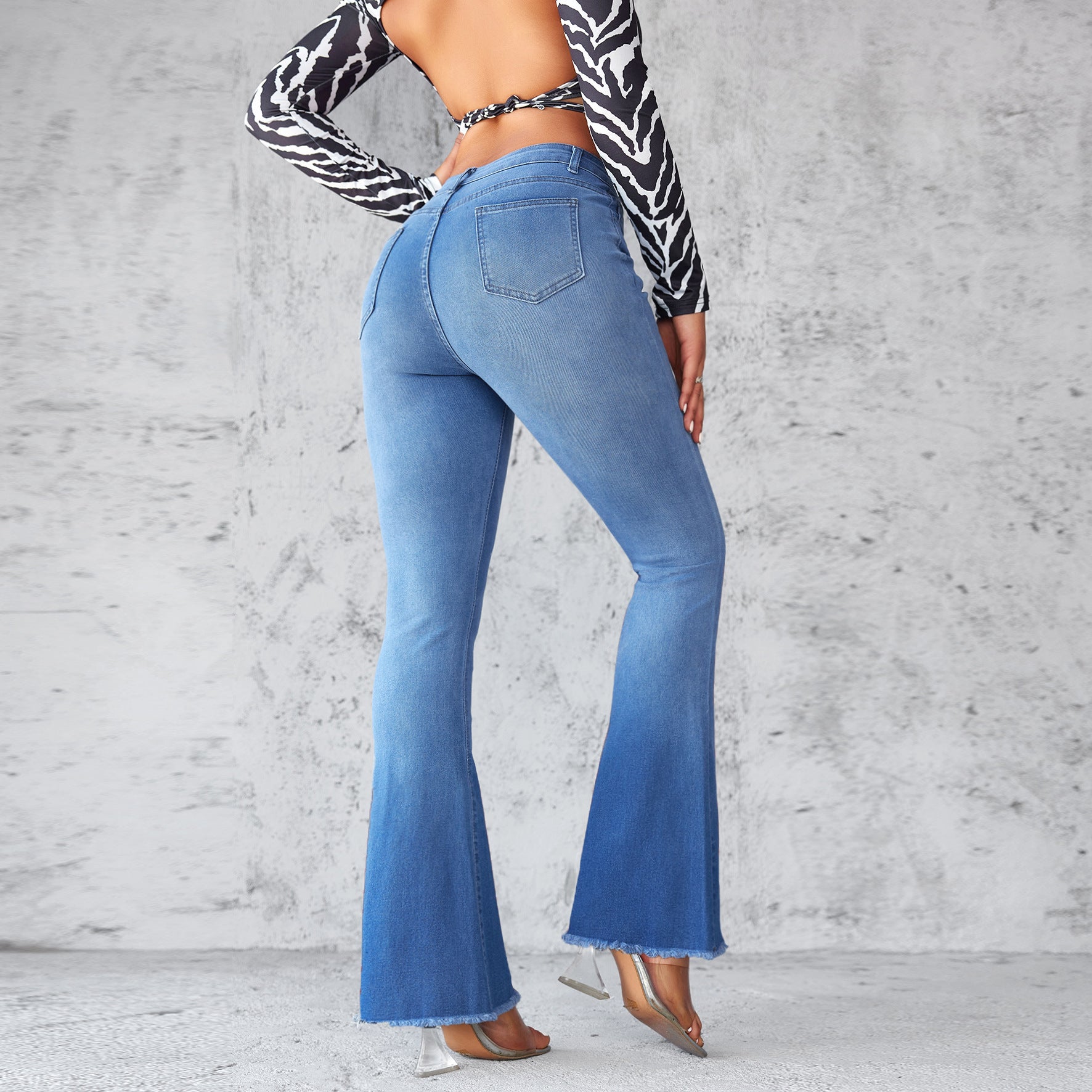 High-Waisted Elegant Flare Jeans