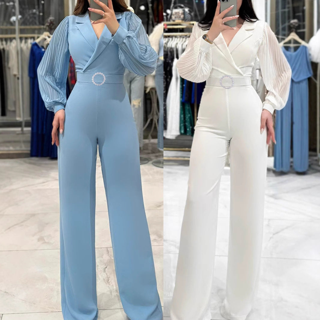 Chic tailored wide-leg Jumpsuit