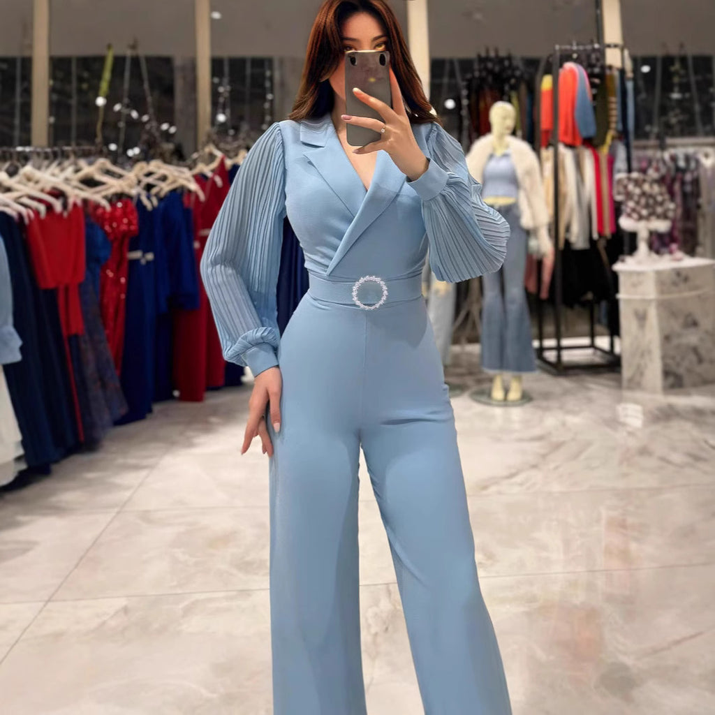 Chic tailored wide-leg Jumpsuit