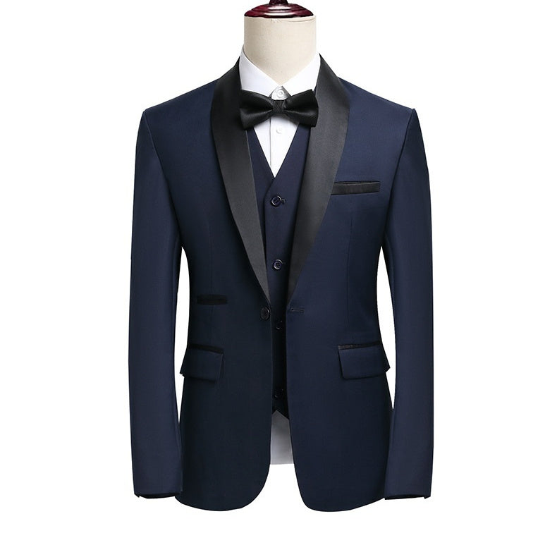 Men's Luxury Tuxedo Set - Midnight Blue Edition