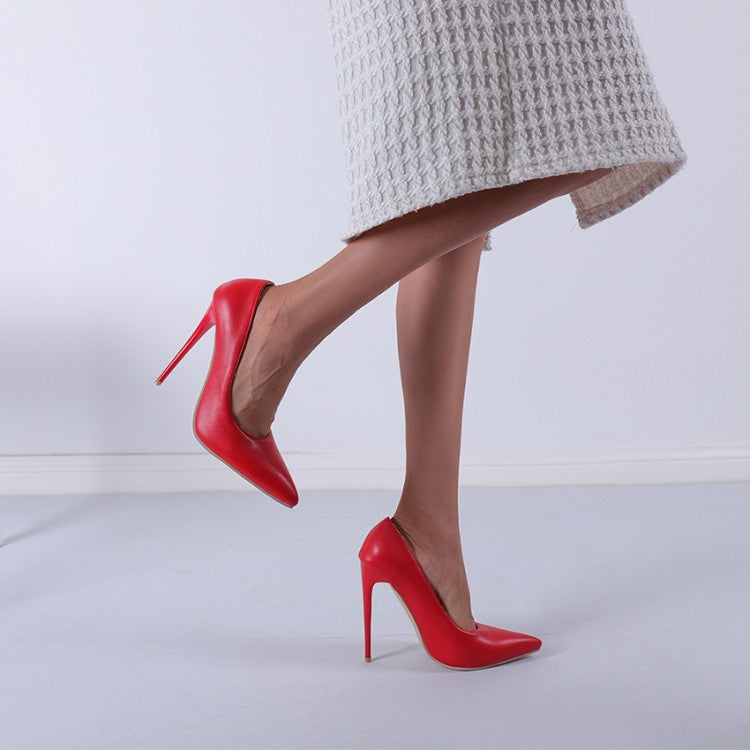 Scarlet Elegance Stiletto heels