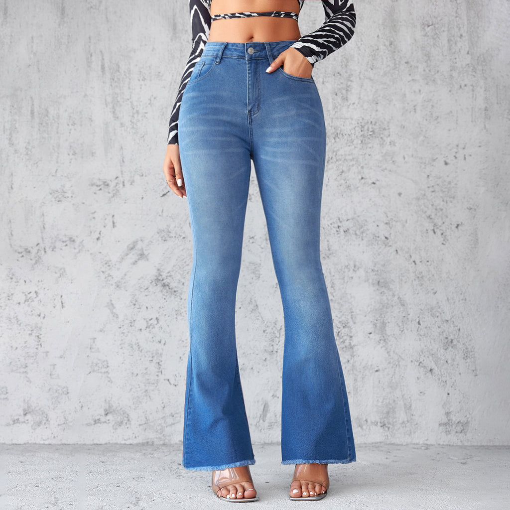 High-Waisted Elegant Flare Jeans