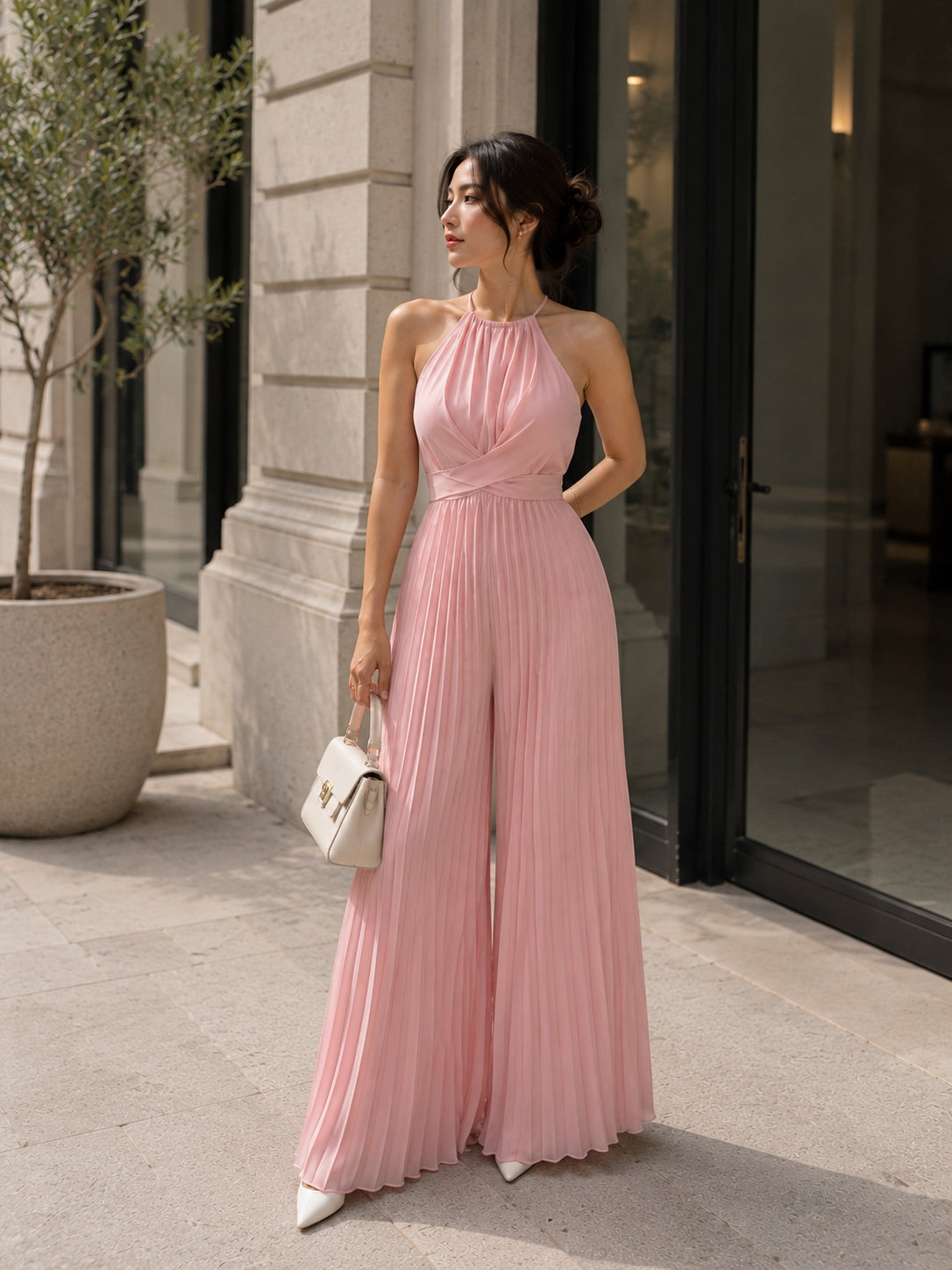 Aurora Pleated Jumpsuit